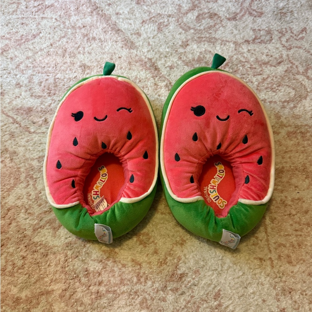 Watermelon Plush Slippers